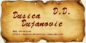 Dušica Dujanović vizit kartica